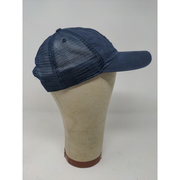 Carhartt Meshback Snapback Hat OSFA Blue Patch Logo Embroidered Spell Out - Picture 5 of 11